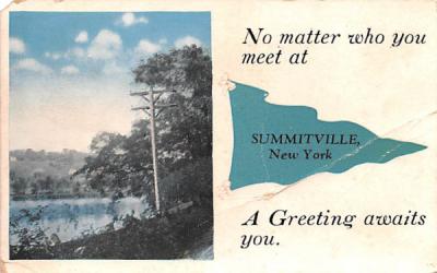 Greetings From Summitville, New York Postcard