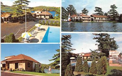 Gauthier's Motel Saranac Lake, New York Postcard