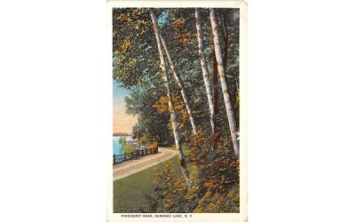 Pinehurst Road Saranac Lake, New York Postcard