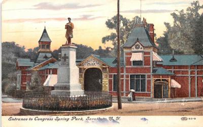 Congress Spring Park Saratoga, New York Postcard