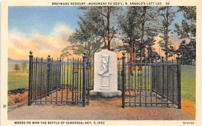 Breymns Redoubt Saratoga, New York Postcard