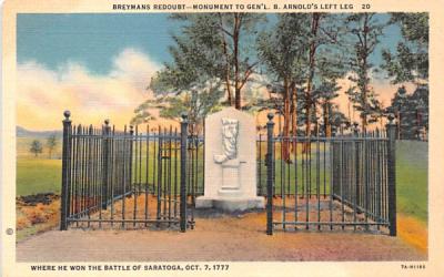 Breymns Redoubt Saratoga, New York Postcard