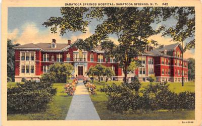 Saratoga Springs Hospital New York Postcard