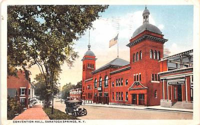 Convention Hall Saratoga Springs, New York Postcard