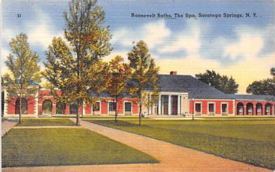 Roosevelt Baths Saratoga Springs, New York Postcard