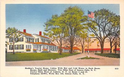 Hedden's Tourist Home Seneca Falls, New York Postcard