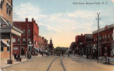 Fall Street Seneca Falls, New York Postcard