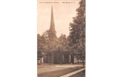 First Presbyterian Church Springville, New York Postcard