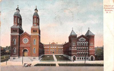 Church of Assumption Syracuse, New York Postcard