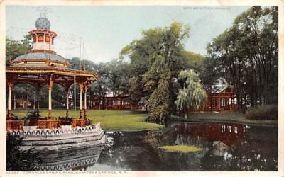 Congress Spring Park Saratoga Springs, New York Postcard