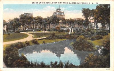 Grand Union Hotel Saratoga Springs, New York Postcard