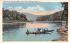 Boating on the Delaware Sparrowbush, New York Postcard