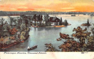 Picturesque America Thousand Islands, New York Postcard