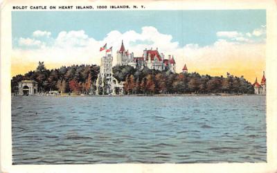 Boldt Castle & Heart Island Thousand Islands, New York Postcard