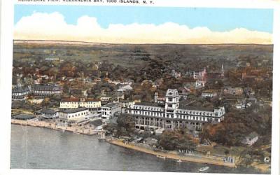 Aeroplane View Thousand Islands, New York Postcard