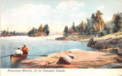 Picturesque America Thousand Islands, New York Postcard