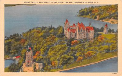 Boldt Castle & Heart Island Thousand Islands, New York Postcard