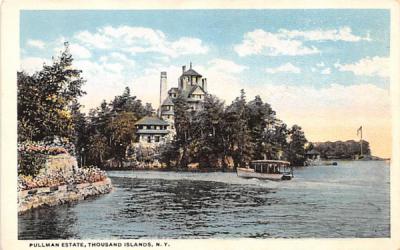 Pullman Estate Thousand Islands, New York Postcard