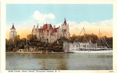 Boldt Castle & Heart Island Thousand Islands, New York Postcard