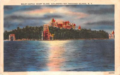 Boldt Castle & Heart Island Thousand Islands, New York Postcard