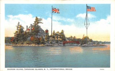 Zavikon Island Thousand Islands, New York Postcard