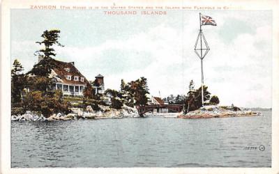 Zavikon Island Thousand Islands, New York Postcard