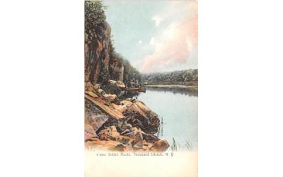 Indian Rocks Thousand Islands, New York Postcard