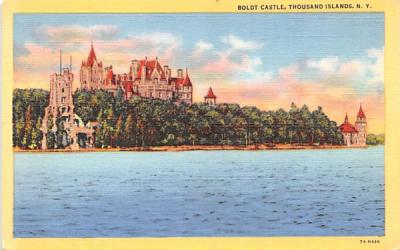 Boldt Castle & Heart Island Thousand Islands, New York Postcard