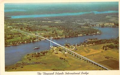 Thousand Island International Bridge Thousand Islands, New York Postcard