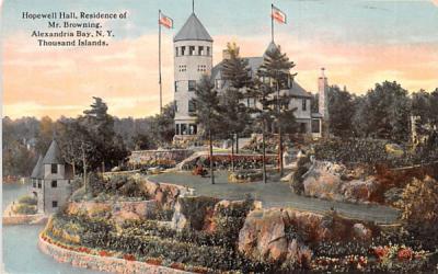 Hopewell Hall Thousand Islands, New York Postcard