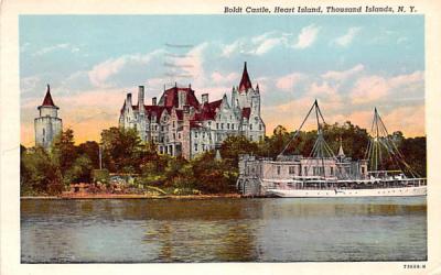 Boldt Castle & Heart Island Thousand Islands, New York Postcard