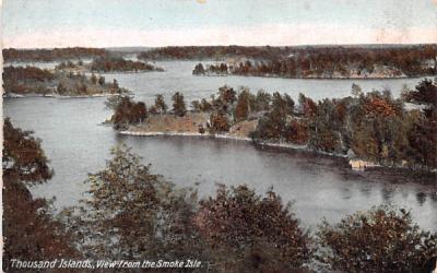 From the Smoke Isle Thousand Islands, New York Postcard