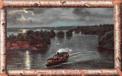 Picturesque America Thousand Islands, New York Postcard