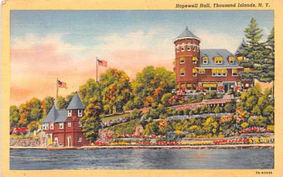 Hopewell Hall Thousand Islands, New York Postcard