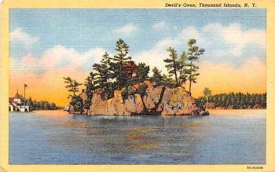 Devil's Oven Thousand Islands, New York Postcard