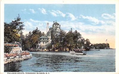 Pullman Estate Thousand Islands, New York Postcard