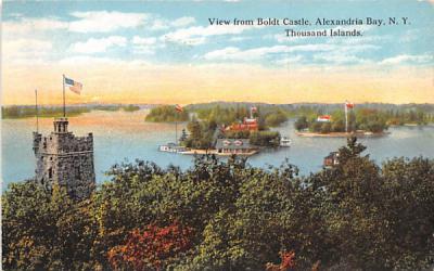 From Boldt Castle Thousand Islands, New York Postcard