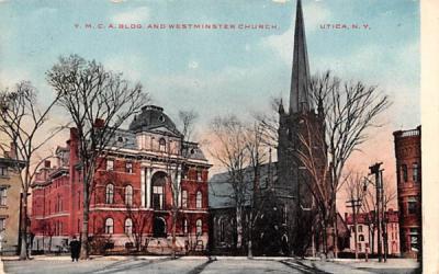 YMCA Building Utica, New York Postcard