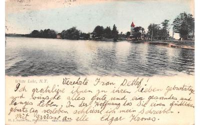 Water View White Lake, New York Postcard