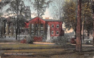 Waterloo High School New York Postcard