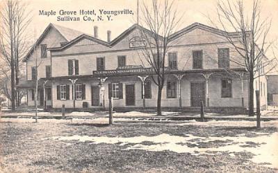 Maple Grove Hotel Youngsville, New York Postcard