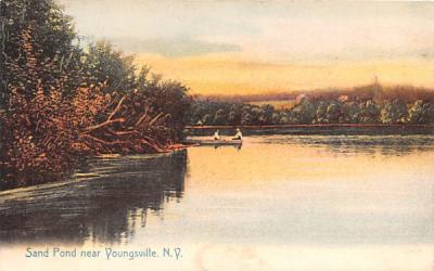 Sand Pond Youngsville, New York Postcard