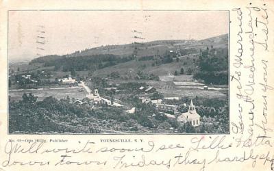 Bird's Eye View Youngsville, New York Postcard