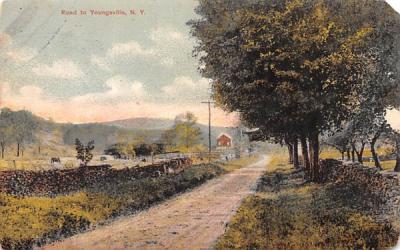 Road Youngsville, New York Postcard