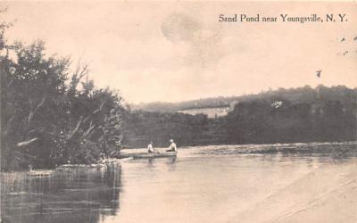 Sand Pond Youngsville, New York Postcard