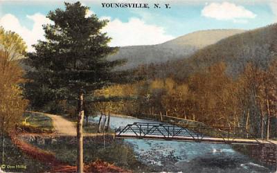 Stream View Youngsville, New York Postcard