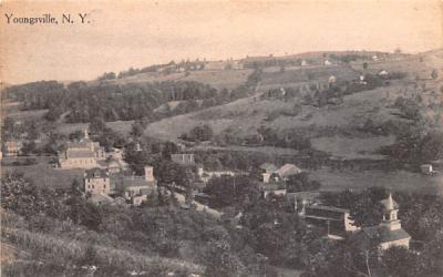 Bird's Eye View Youngsville, New York Postcard