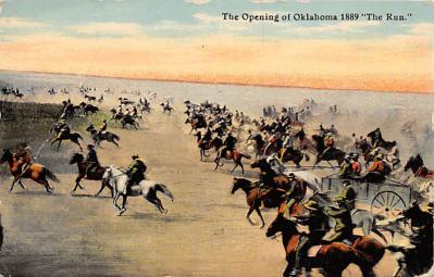 Opening of Oklahoma 1889 OK