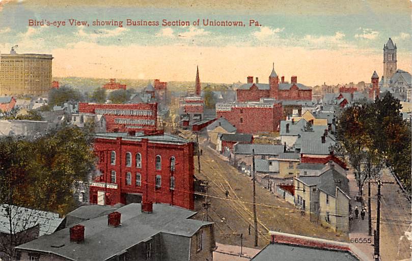 Uniontown PA - FIRST NATIONAL BANK BUILDING - Postcard